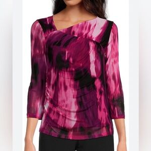 CALVIN KLEIN Asymmetrical Neck Top